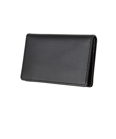 ハンズオリジナル　牛革製カジュアル名刺入れ　ブラック