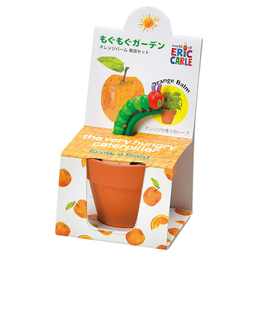 聖新陶芸　はらぺこあおむし　もぐもぐガーデン栽培セット　オレンジバーム　HP04‐03