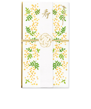 リュリュ（RYU-RYU）　花づつみ　祝儀袋　HPBー44　刺繍・ミモザ