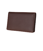 ハンズオリジナル 牛革製カジュアル名刺入れ ダークブラウン