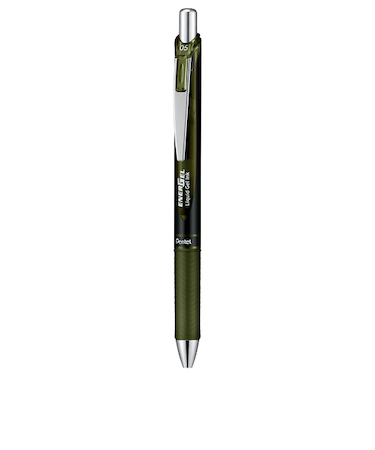ぺんてる（Pentel）　ノック式エナージェル　0.5mm　オリーブブラック