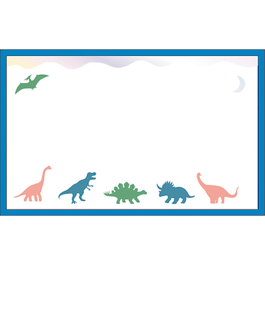 グリーティングライフ　シック　ネームカードセット　MM－419　ダイナソー　5枚入り