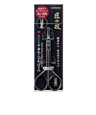 グリーンベル　匠の技　ステン鍛造ムダ毛はさみ　G-2106