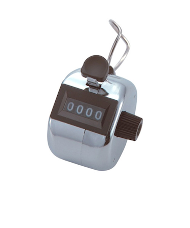 シンワ　数取器　B　手持型　シルバー