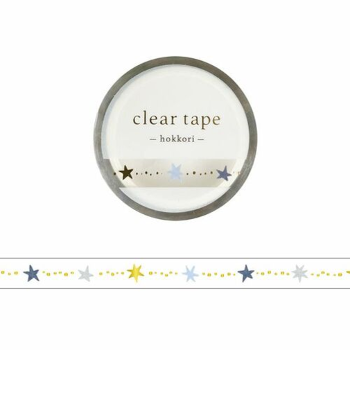 マインドウェイブ　クリアテープ　7mm幅　箔押し　95512　ホシ