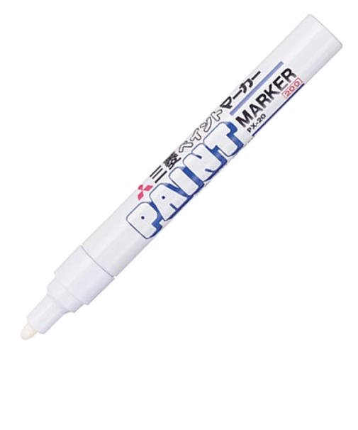三菱鉛筆　ペイントマーカー　油性中字　PX－20　白