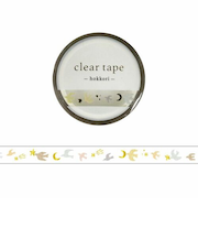 マインドウェイブ　クリアテープ　7mm幅　箔押し　95511　トリ