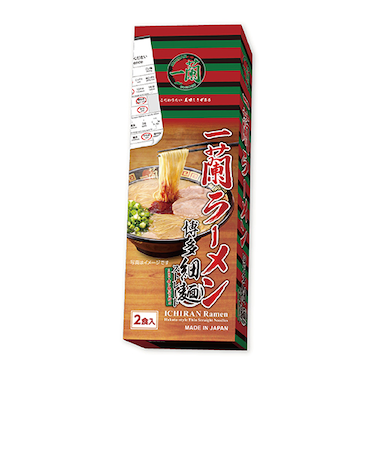 一蘭ラーメン　博多細麺ストレート　2食入