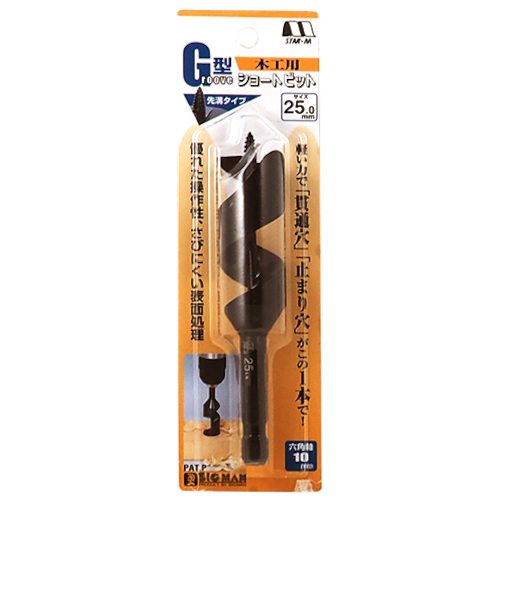 スターエム　木工ドリルG型ショート　25.0mm
