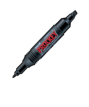 三菱鉛筆　プロッキー　太字角芯／細字丸芯　PM150TR　黒