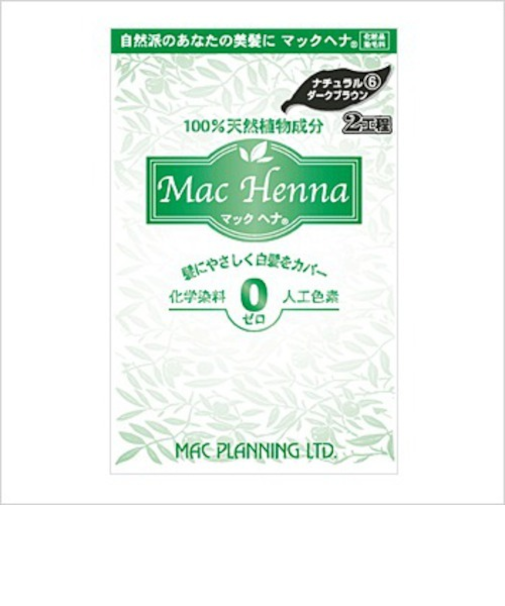 マックプランニング　マックヘナ　ハーバルヘアートリートメント　ナチュラルダークブラウン　120g