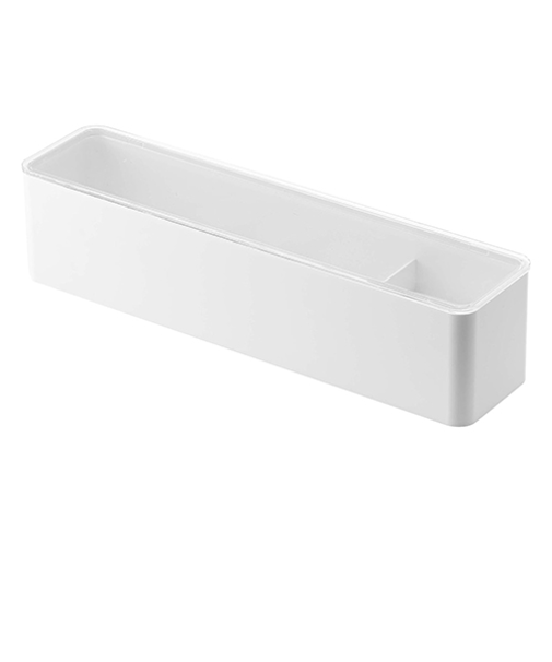 山崎実業　タワー（tower）　蓋付きカトラリーケースロング　5884　ホワイト