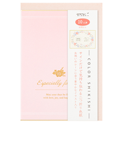 ミドリ(MIDORI) カラー色紙 B6 二つ折り 封筒付 33271006 リース柄