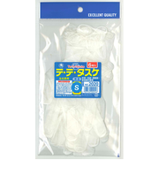 FUJITE　テテタスケ6枚入り　2020　Sサイズ　ビニール極うす手袋