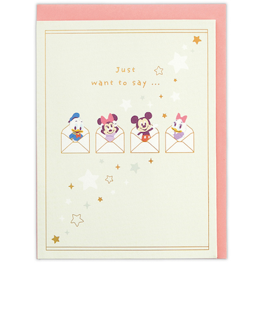 ホールマーク（Hallmark）　グリーティングカード　サンキュー　立体　ディズニー　811549　仲間たち／お手