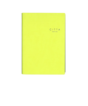 【2025年10月始まり】　チッタ（CITTA）　DIARY　B6　ウィークリーバーチカル　E5307　ライムイエロー　月曜始まり