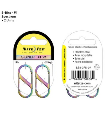 ナイトアイズ（NITE　IZE）　S－Biner　＃1　2P　スペクトラム
