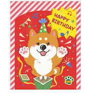 ホールマーク（Hallmark）　誕生お祝い　立体オルゴール　839666　動く・いぬ