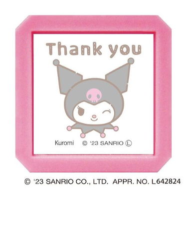 こどものかお　サンリオキャラクターズ浸透印ＳＱ　2411－014　クロミ　Thank　you