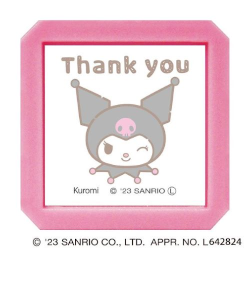 こどものかお　サンリオキャラクターズ浸透印ＳＱ　2411－014　クロミ　Thank　you