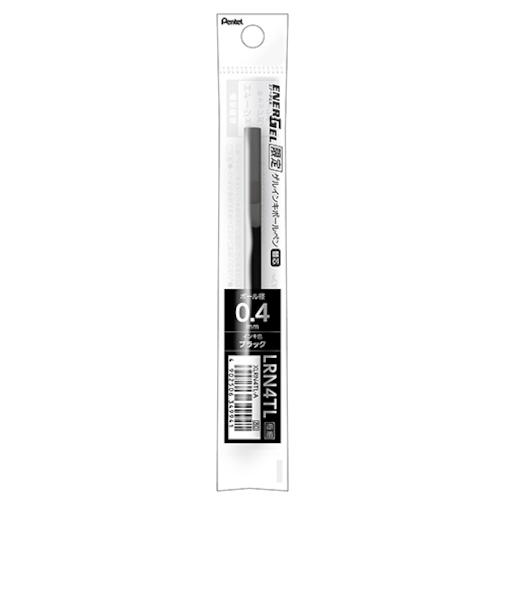 ぺんてる（Pentel）　ジェルボールペン替芯　0.4mm　XLRN4TL-A　ブラック