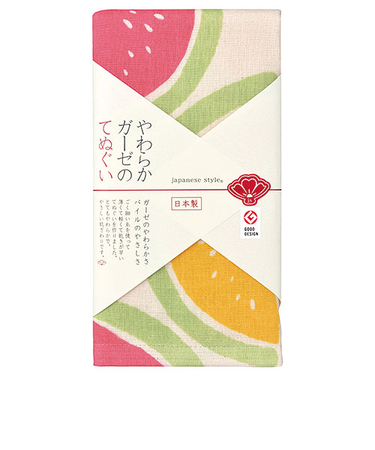 ジャパニーズスタイル　てぬぐい　すいかくらべ