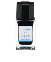 パイロット（PILOT）　万年筆インキ　色彩雫ミニ（iroshizuku　mini）　15mL　INK15NAMA　天色