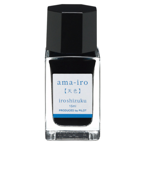 パイロット（PILOT）　万年筆インキ　色彩雫ミニ（iroshizuku　mini）　15mL　INK15NAMA　天色