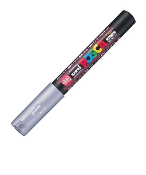 三菱鉛筆　ポスカ　極細　PC－1M　銀