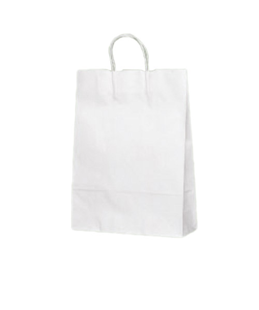 ベルベ　カラー手提げ袋　T－8　白無地　10枚入