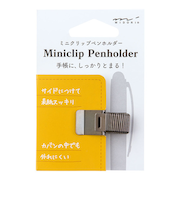 ミドリ（MIDORI）　ミニクリップペンホルダー　82218006　黒