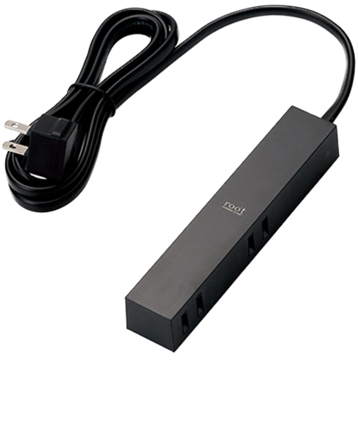 エレコム（ELECOM）　デザインタップ　“roo’t”　AVT－D3－2415BK　ブラック