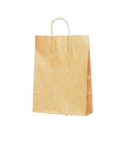 ベルベ 手提げ袋 T-8 茶無地 10枚入