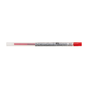 三菱鉛筆　スタイルフィット　ゲルボールペン替芯　0.5mm　UMR-109-05.15　レッド