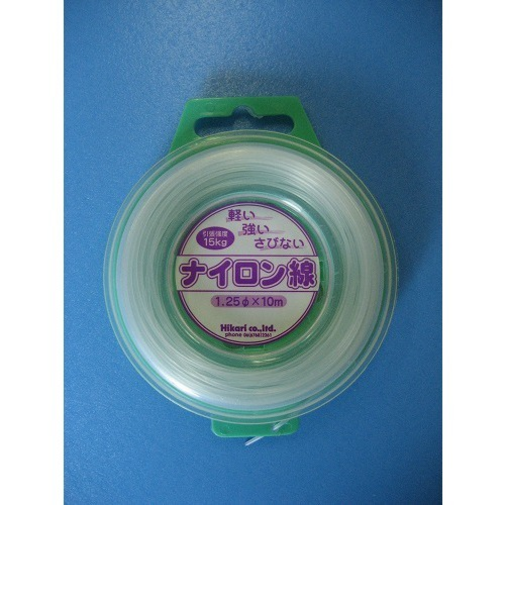 ナイロン線　NV12－1　径1.25mm×10m　透明