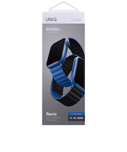 ユニーク（UNIQ）　Revix　Reversible　Magnetic　Silicone　Strap　AppleWatch　38／40／41mm　ブルー／ブラ