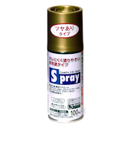 アサヒペン　スプレー　100ml　ツヤあり　ゴールド