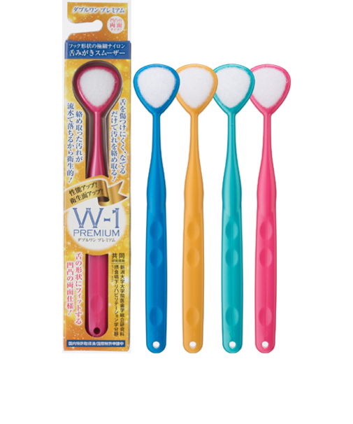 【色指定不可】シキエン（SHIKIEN）　SHIKIEN　舌みがきスムーザーW-1　ＰＲＥＭＩＵＭ　1本