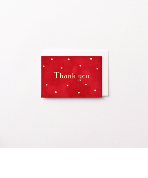 EASE　ベルベットサンキューミニカード　レッド　GT1364