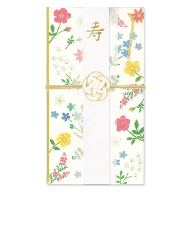 リュリュ（RYU-RYU）　花づつみ　祝儀袋　HPBー43　刺繍・ガーデン