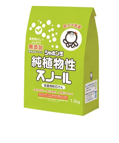 シャボン玉石けん　純植物性粉石けんスノール　1.5kg
