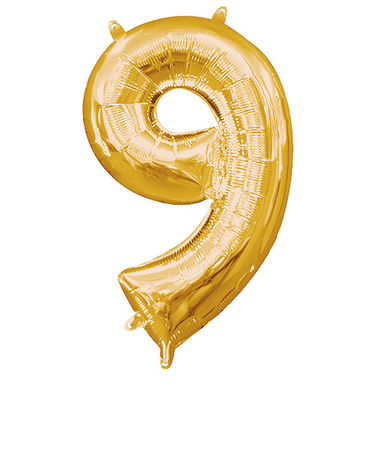 宝興産　ナンバーシンボル　ナンバー9　33093　ゴールド