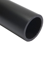 光モール 丸パイプ 径21mm×1m×2mm ブラック