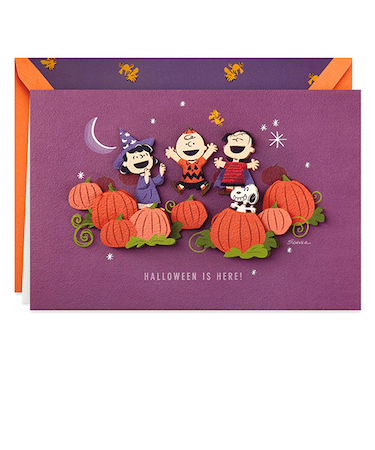 【ハロウィーン】　ホールマーク（Hallmark）　Signature　ハロウィンカード　ピーナッツ　840426