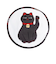 アデリア　めでたmono　招き猫　豆皿　6801　黒