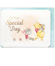 ホールマーク(Hallmark) グリーティングカード 誕生お祝い 立体 ディズニー 815493 プー/水彩バースデーパーティー2