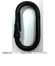 八幡ねじ　Cカン　バネ付き　黒　線径6mm