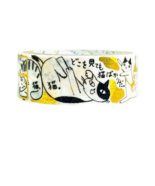 シール堂　きらぴかマスキングテープ　文学を歩く3　ks-dt-10242　「猫町」萩原朔太郎