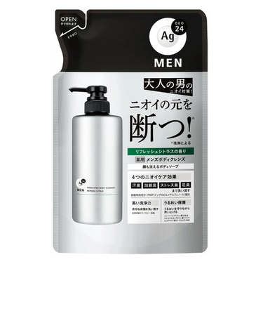 エージーデオ（Agデオ）24　薬用メンズボディクレンズ　つめかえ用　420mL
