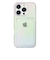 【iPhone16Pro】　ピージーエー（PGA）　クリアポケットケース　オーロラ